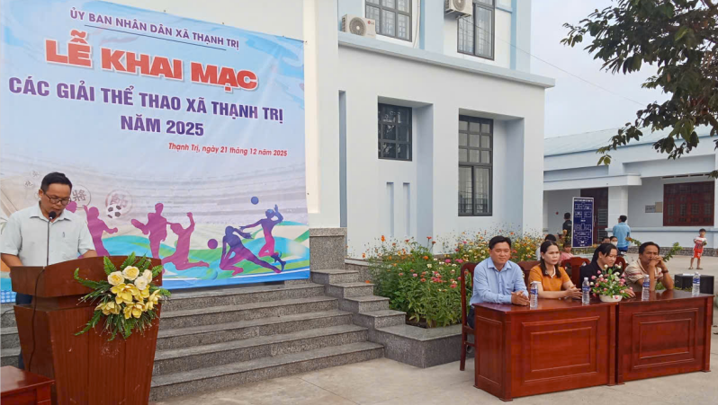 Khai mạc các giải thể thao xã Thạnh Trị năm 2025